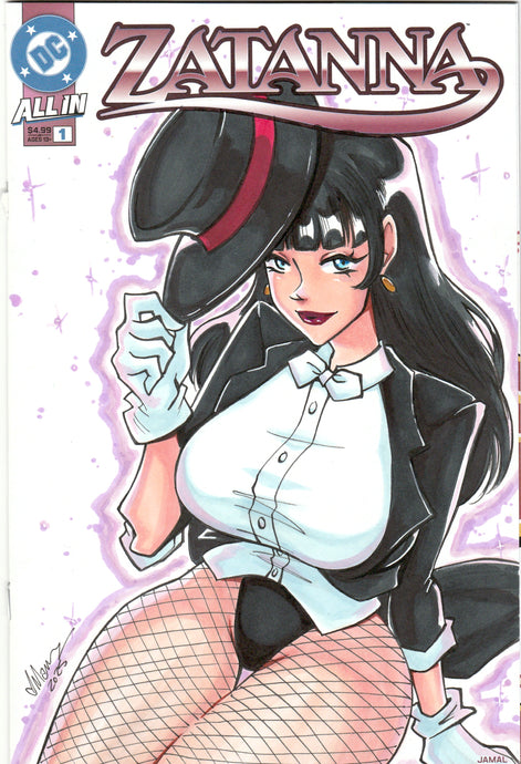Zatanna Traditional Comic Cover