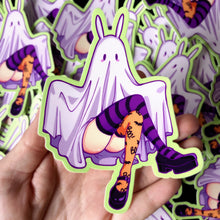 Load image into Gallery viewer, BOOty Ghost Bunny Sticker