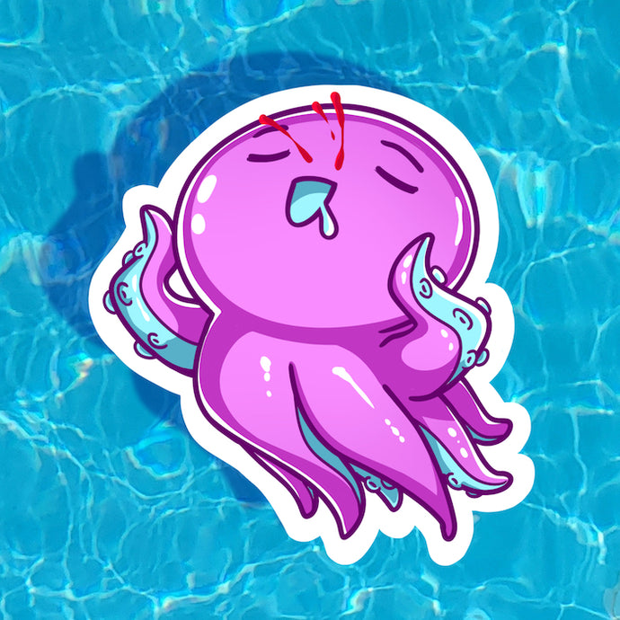Nosebleed Octopus Sticker
