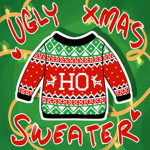 Ugly Xmas Sweater Sticker